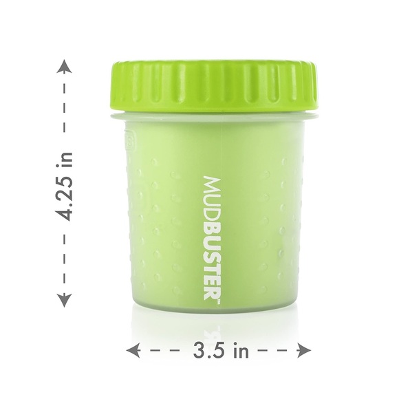Dexas Mudbuster Petite Dog or Cat Paw Washer Cleaner in Green - Picture 5 of 16